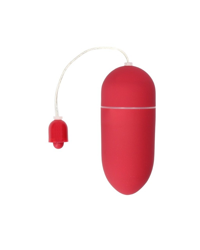 Oeuf vibrant sans fil Vibrating Egg 8 x 3.5cm Rouge pas cher