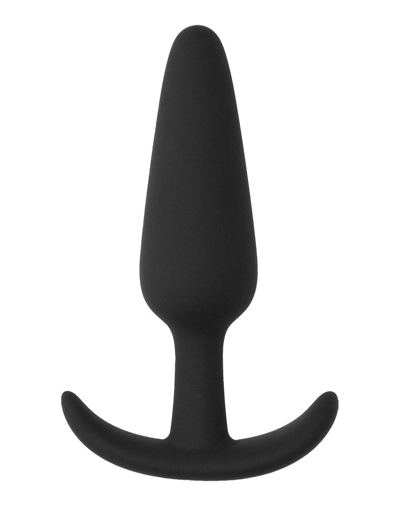 Plug en silicone Slim Butt 7.5 x 2cm Noir pas cher