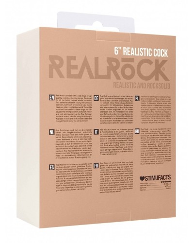 Gode rEaliste Realistic Cock Realrock 6" - 11 x 3.3cm pas cher