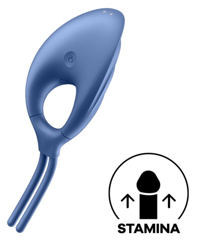 Cockring vibrant Swordsman Satisfyer Bleu pas cher