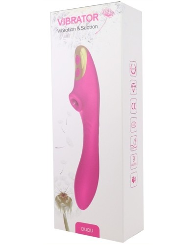 Stimulateur de clitoris et Point G Dudu 20cm Rose pas cher
