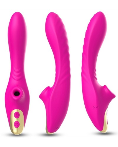 Stimulateur de clitoris et Point G Dudu 20cm Rose pas cher