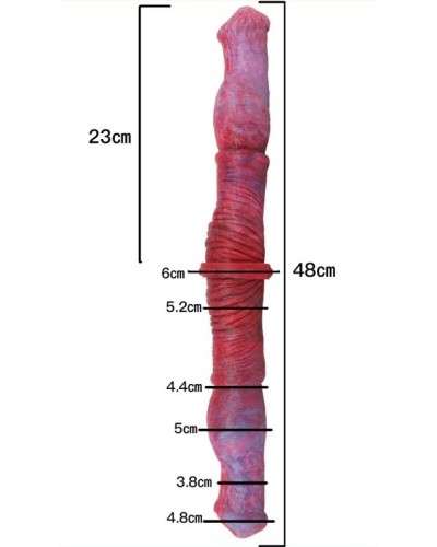 Double gode Duo Wolf 48 x 5cm pas cher