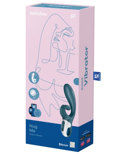 Vibro Rabbit Hug Me Satisfyer 20cm pas cher