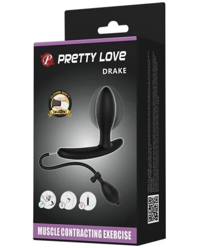 Plug gonflable en silicone Drake Pretty Love 7 x 2.5cm pas cher