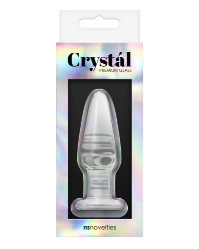 Plug en verre Crystal Tapered S 7 x 2.3cm pas cher
