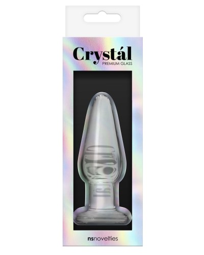 Plug en verre Crystal Tapered M 8.5 x 2.9cm pas cher