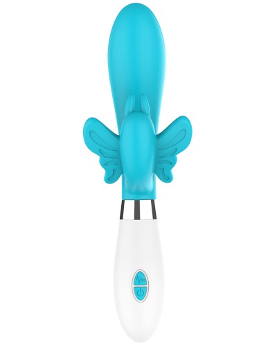 Vibro Rabbit Alexios 21cm Bleu pas cher