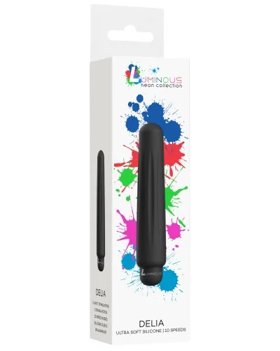 Mini vibro Delia 12cm Noir pas cher