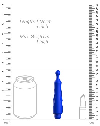 Mini vibro Dido 13cm Bleu pas cher