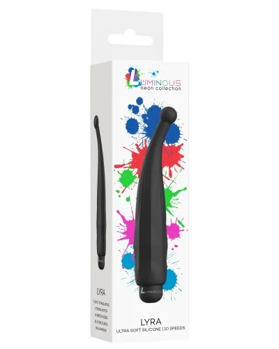 Mini Vibro Lyra 15cm Noir pas cher