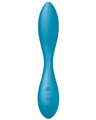 Vibro G-Spot Flex 1 Satisfyer 20cm Turquoise pas cher