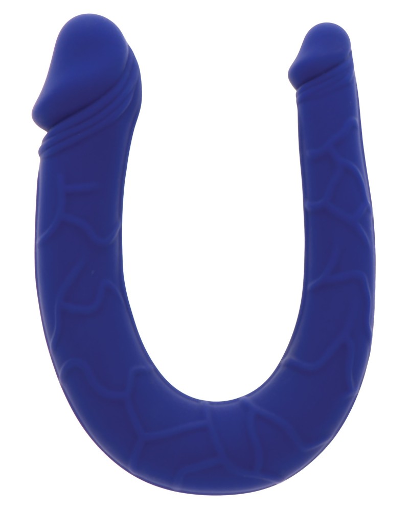 Mini Double gode U-Shape 11 x 3.1cm Bleu pas cher