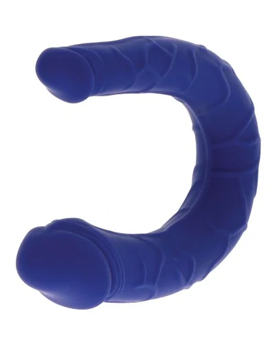 Mini Double gode U-Shape 11 x 3.1cm Bleu pas cher