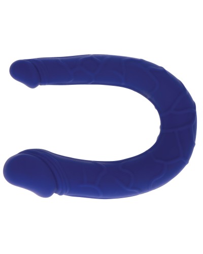 Mini Double gode U-Shape 11 x 3.1cm Bleu pas cher