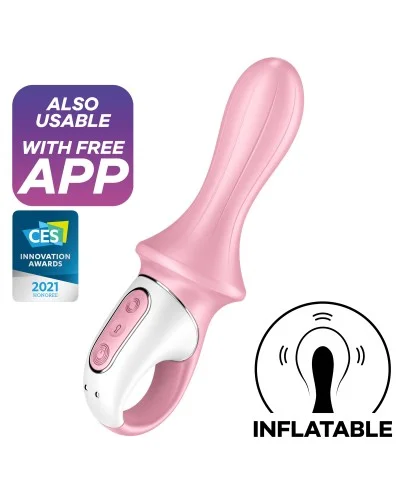 Plug vibrant gonflable Air Pump Booty 5+ Satisfyer 10 x 5cm pas cher