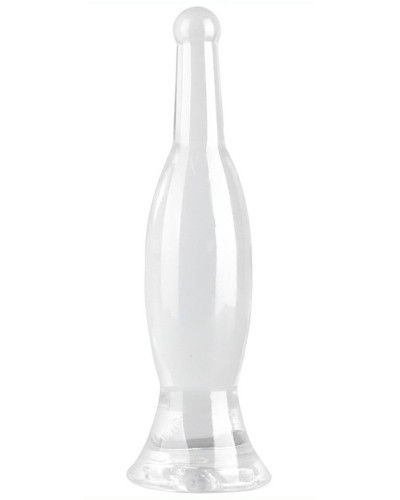 Plug transparent Bottle M 22 x 5.5cm pas cher