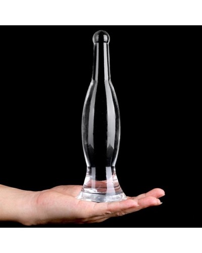 Plug transparent Bottle L 26 x 6.5cm pas cher