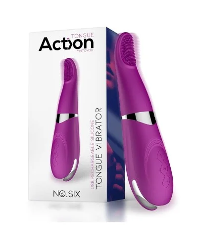 Stimulateur de clitoris Tongue Vibrator 19cm Violet pas cher