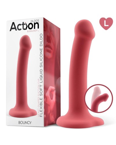 Gode en silicone Bouncy L 17 x 4cm pas cher