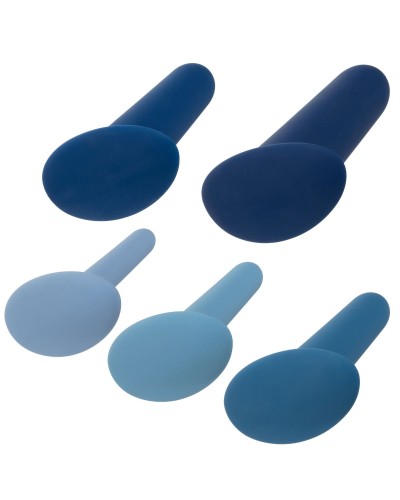 Lot de 5 plugs silicone Anal Training Bleus pas cher