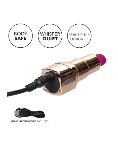 Vibro Lipstick 8cm Rose pas cher