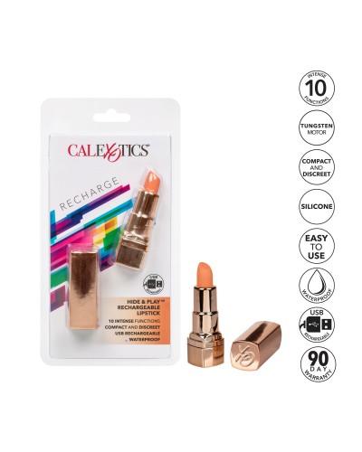 Vibro Lipstick 8cm Orange pas cher