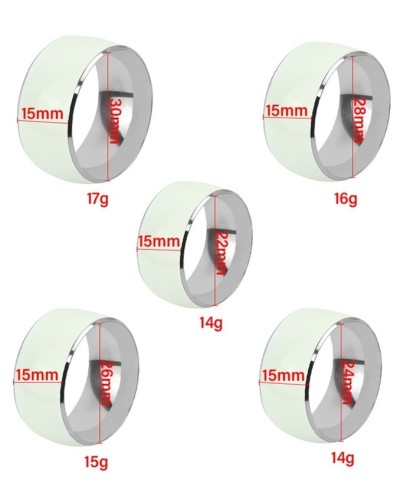 Anneau de gland phosphorescent Taille 26 mm