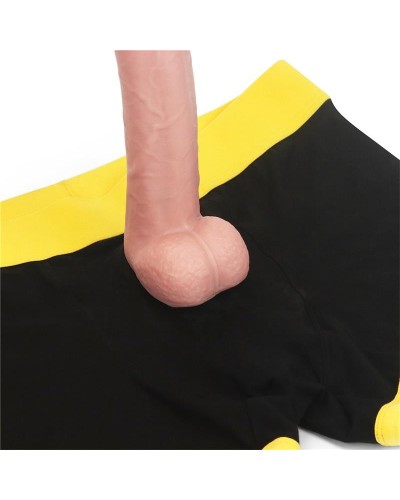 Boxer Bottomless pour Gode Horny Strapon Noir Taille XS/S