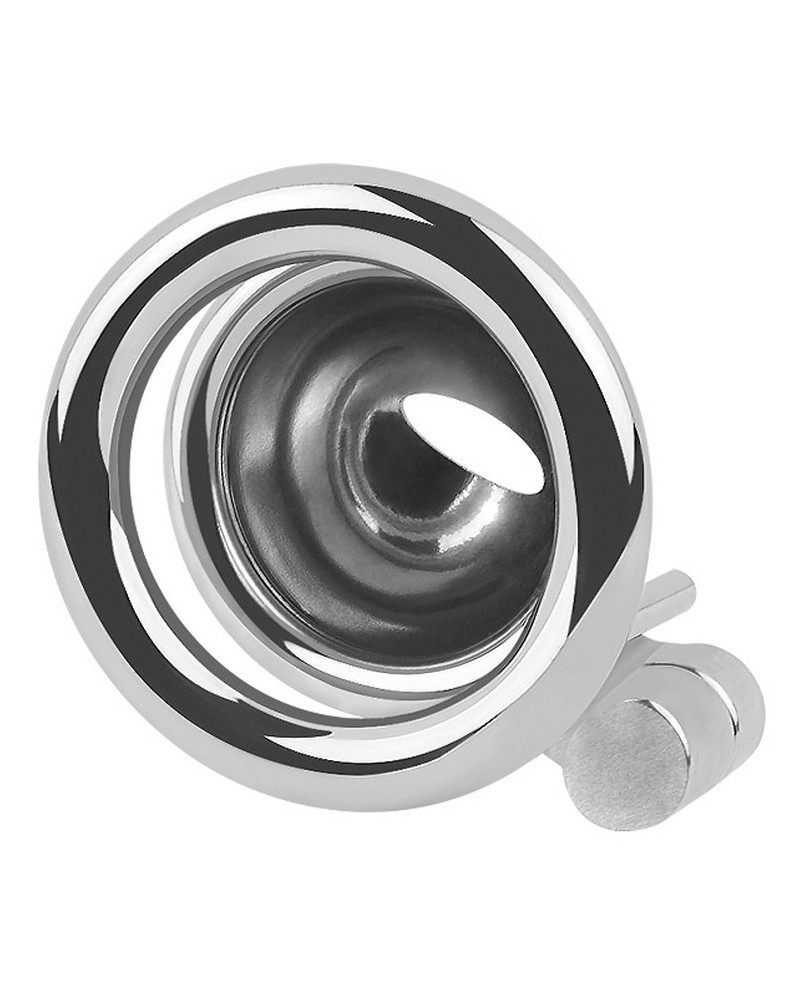 Cage De Chasteté Homme - CockLock Round Lock 4x3.5 Cm Noire ABS - Neuf - Accessoire Fétichiste SM