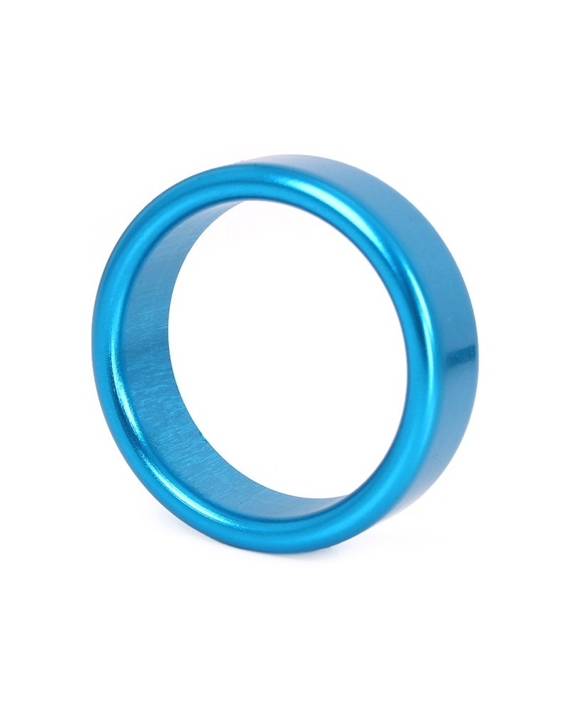 Cockring en aluminium Circle 15mm Bleu Taille 45 mm