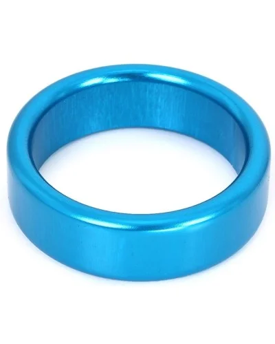 Cockring en aluminium Circle 15mm Bleu Taille 45 mm