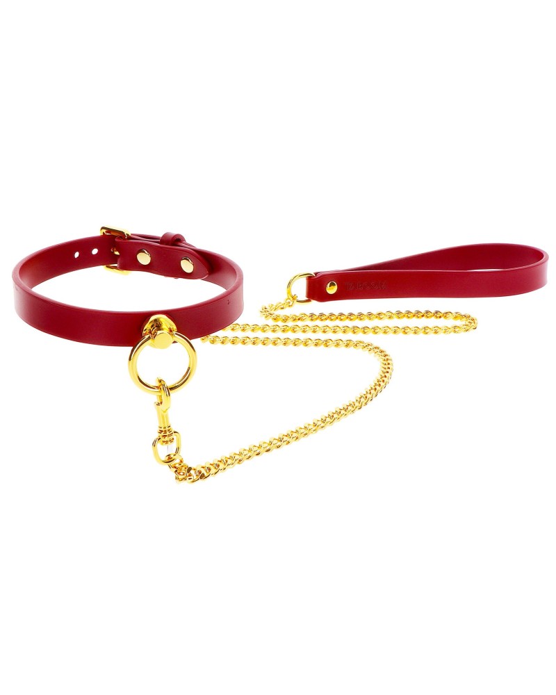 Collier-Laisse Taboom Rouge