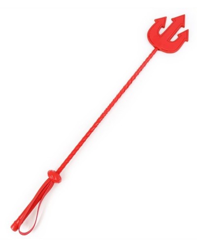 Cravache Trident 65cm Rouge