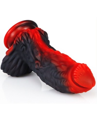 Gode Dragon Yong 15 x 5.5cm Noir-Rouge