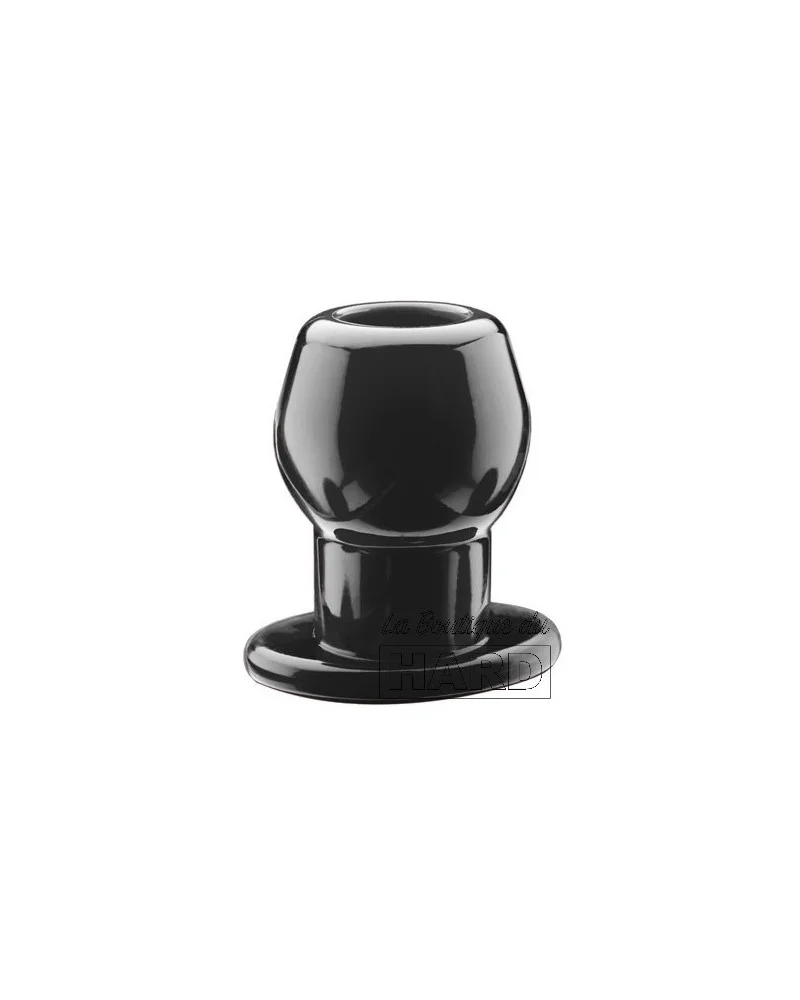 Ass Tunnel Plug Silicone Noir Large 7.6 x 6.2 cm pas cher