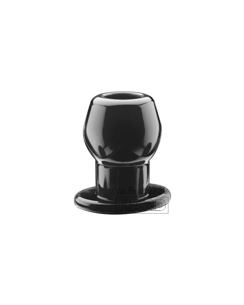 Ass Tunnel Plug Silicone Noir Medium 7 x 5.2 cm pas cher