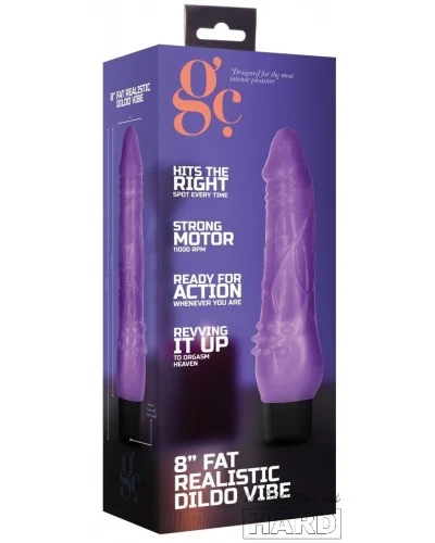 Gode vibrant Dildo Vibe Fat 17 x 5cm Violet