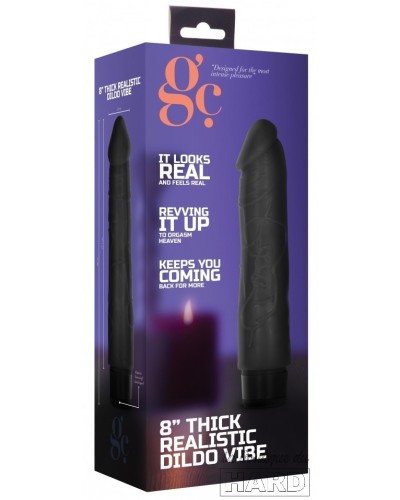 Gode vibrant Dildo Vibe Thick 17 x 4.2cm Noir