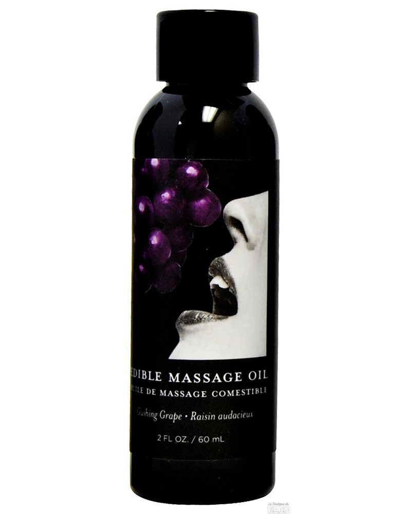 Huile de massage comestible Raisin 60ml