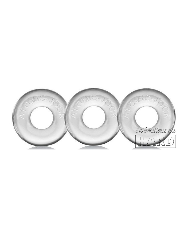 Pack de 3 mini cockrings Oxballs transparents