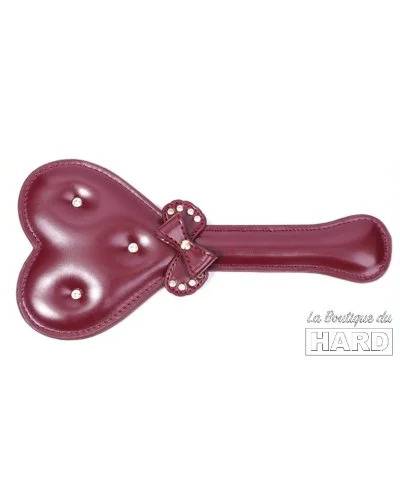 Paddle Bow Heart 30cm Marron