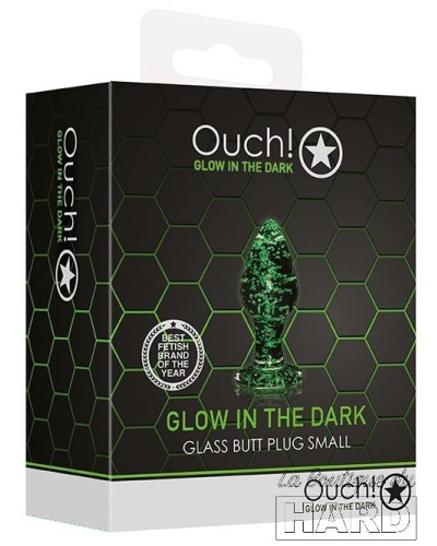 Plug en verre Phosphorescent Butt Glow S 6 x 2.7cm