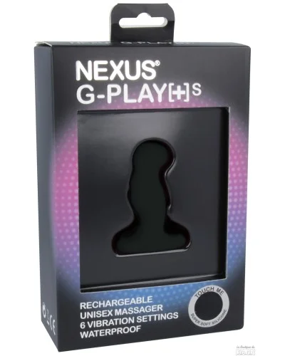 Plug prostatique vibrant G-Play S Nexus 6 x 2.3cm Noir