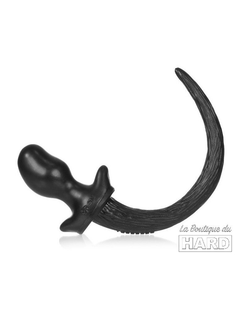 Plug Queue Puppy Tail Pug 8 x 4.4cm Noir