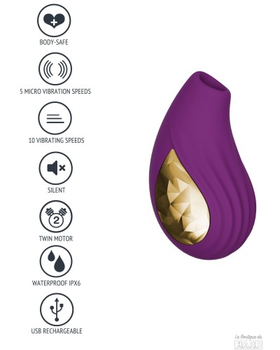 Stimulateur de clitoris Divine Love 10cm Violet