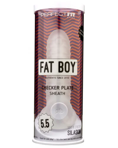 Gaine a pEnis Fat Boy Checker Plate 14cm pas cher