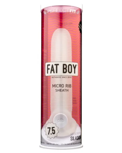 Gaine de pEnis FAT BOY Micro Rib 19 cm pas cher