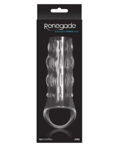 Gaine de pEnis Power Cage 11 x 4cm Clear pas cher