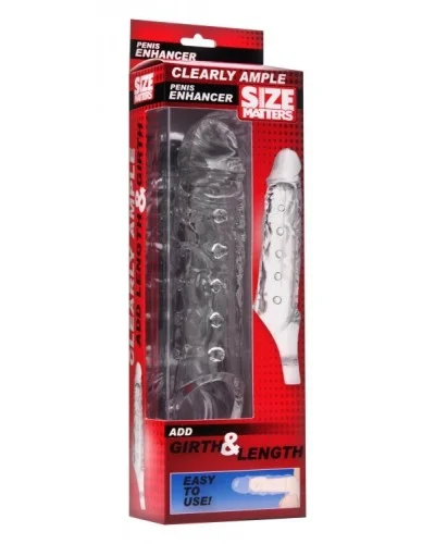 Gaine de pEnis Transparente 15 x 4.5cm pas cher